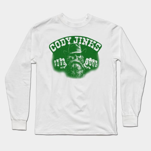 cody-( jinks)// green solid style Long Sleeve T-Shirt by Loreatees